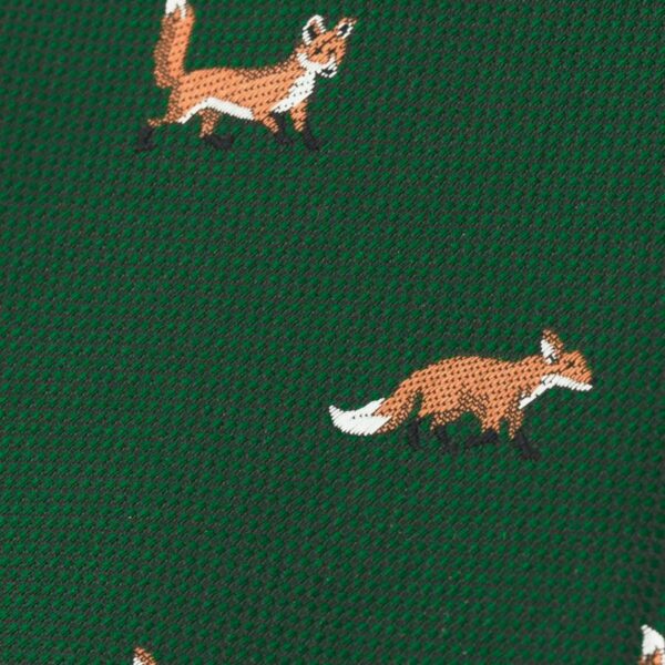 Bow Tie Embroidered Fox Green - Image 4