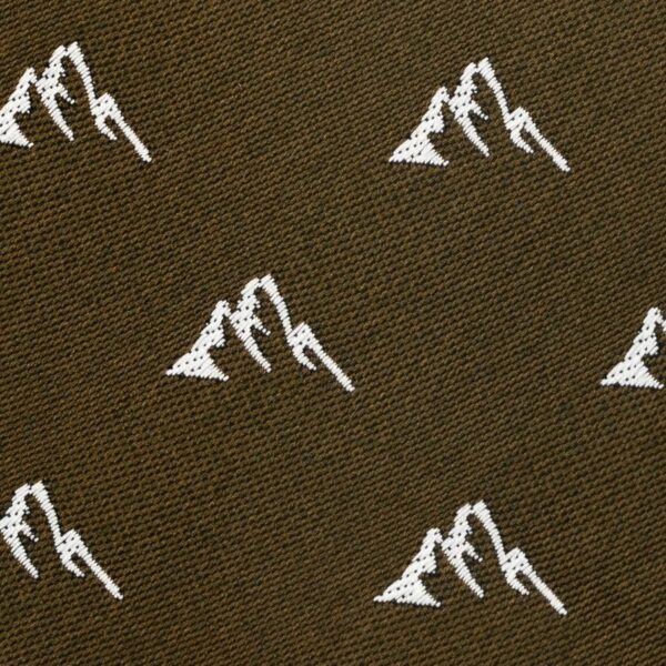 Bow Tie Embroidered Mountains Brown - Image 4