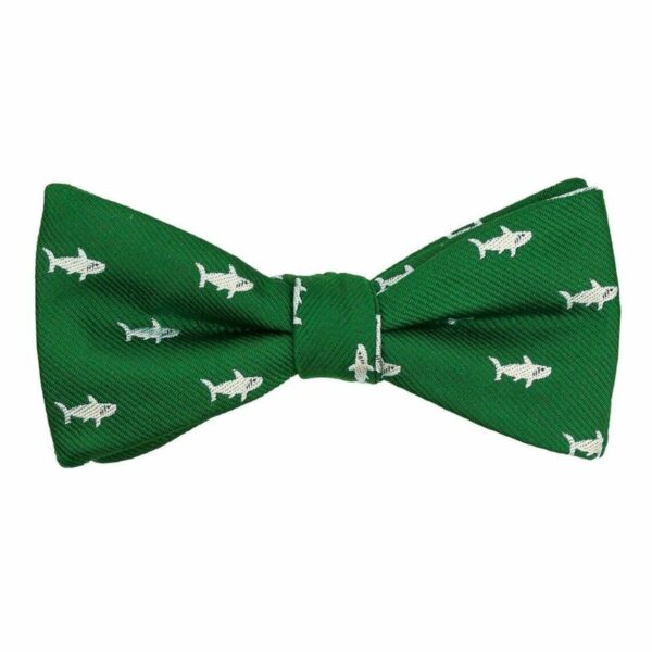 Bow Tie Embroidered Shark Green - Image 3