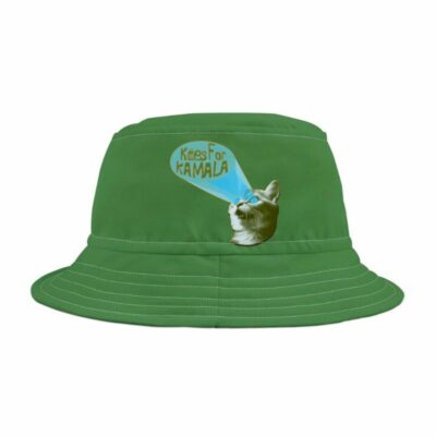 Bucket Hat Kitties For Kamala Green